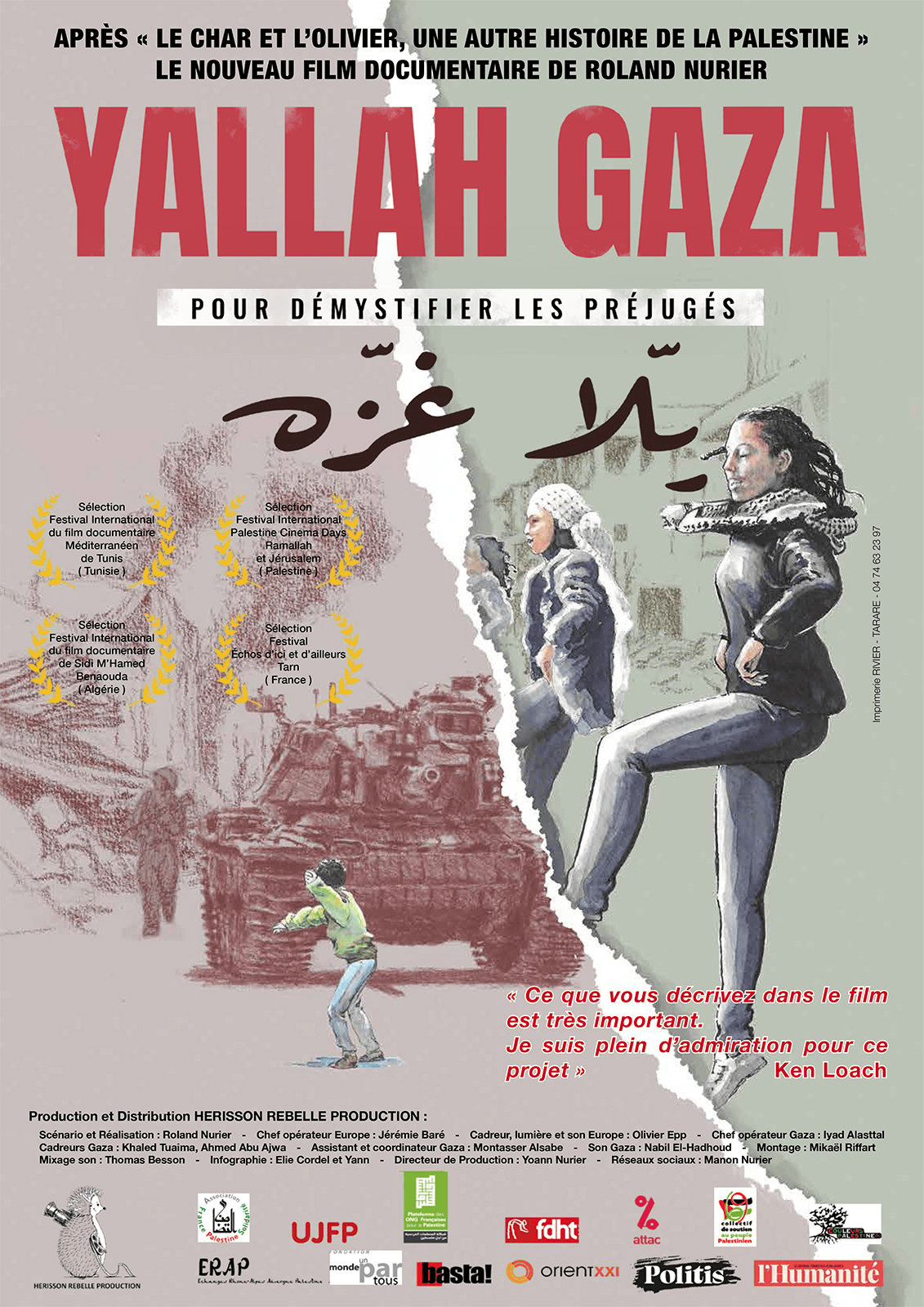 Yallah Gaza au cinéma l'Arvor