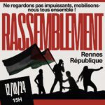 samedi 12, à 15h place de la république, rassemblement de solidarité avec la Palestine et le Liban.