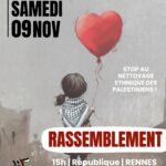 Solidaires avec la Palestine et le Liban : Non à la barbarie, samedi 9 nov à 15h place de la République